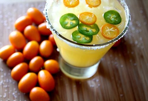 Spicy Kumquat Jalapeño Margarita