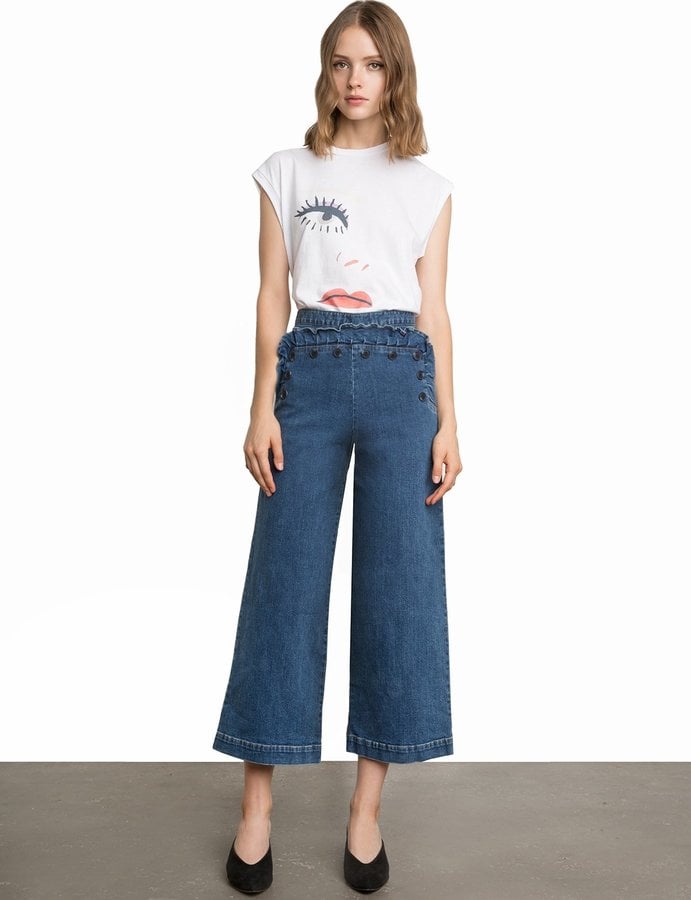 sailor button jeans