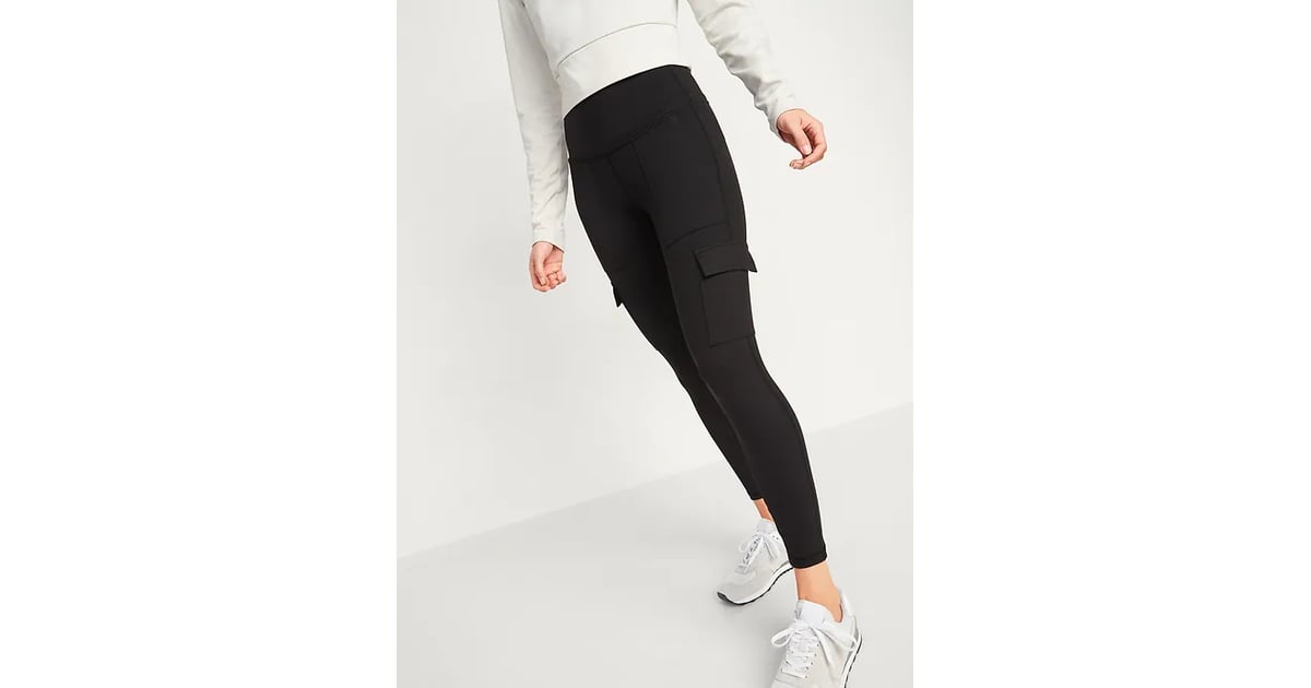 Cargo Leggings: Old Navy High-Waisted PowerPress Cargo 7/8-Length  Compression Leggings, The Deals Aren't Over — Shop These 32 Cult-Favourite  Workout Clothes, All on Sale!