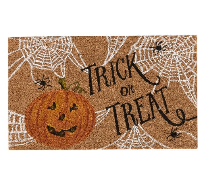 Trick or Treat Light Up Doormat | Best Pottery Barn Halloween ...
