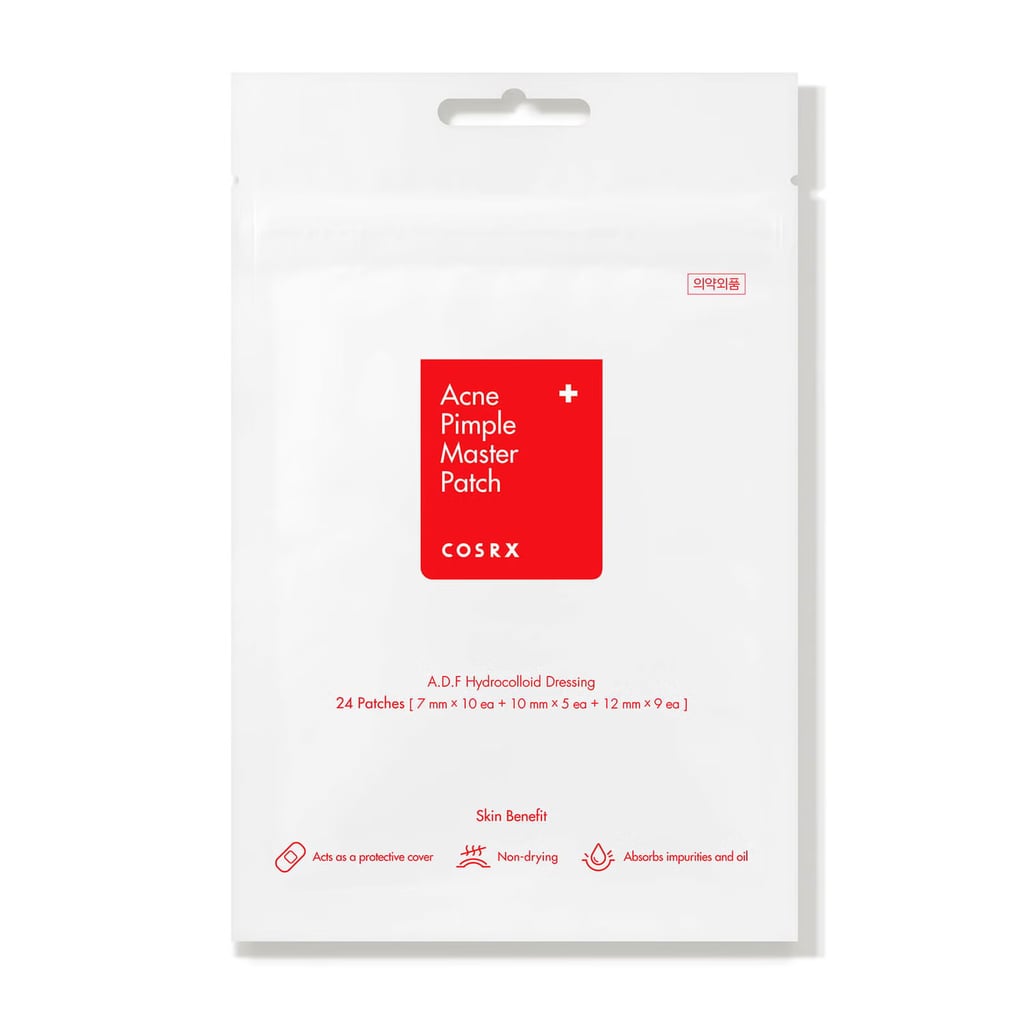 Cosrx Acne Pimple Master Patch (24 count) ($5, originally $6)
The Cosrx Acne Pimple Patches contain white willow bark to help calm inflamed breakouts. Stick one of these translucent hydrocolloid patches onto a whitehead, and watch it draw out all the pus and liquid from your pimple like a magnet. These pimple patches come in three sizes including small, medium, and large, so you can find the best fit for each and every breakout.