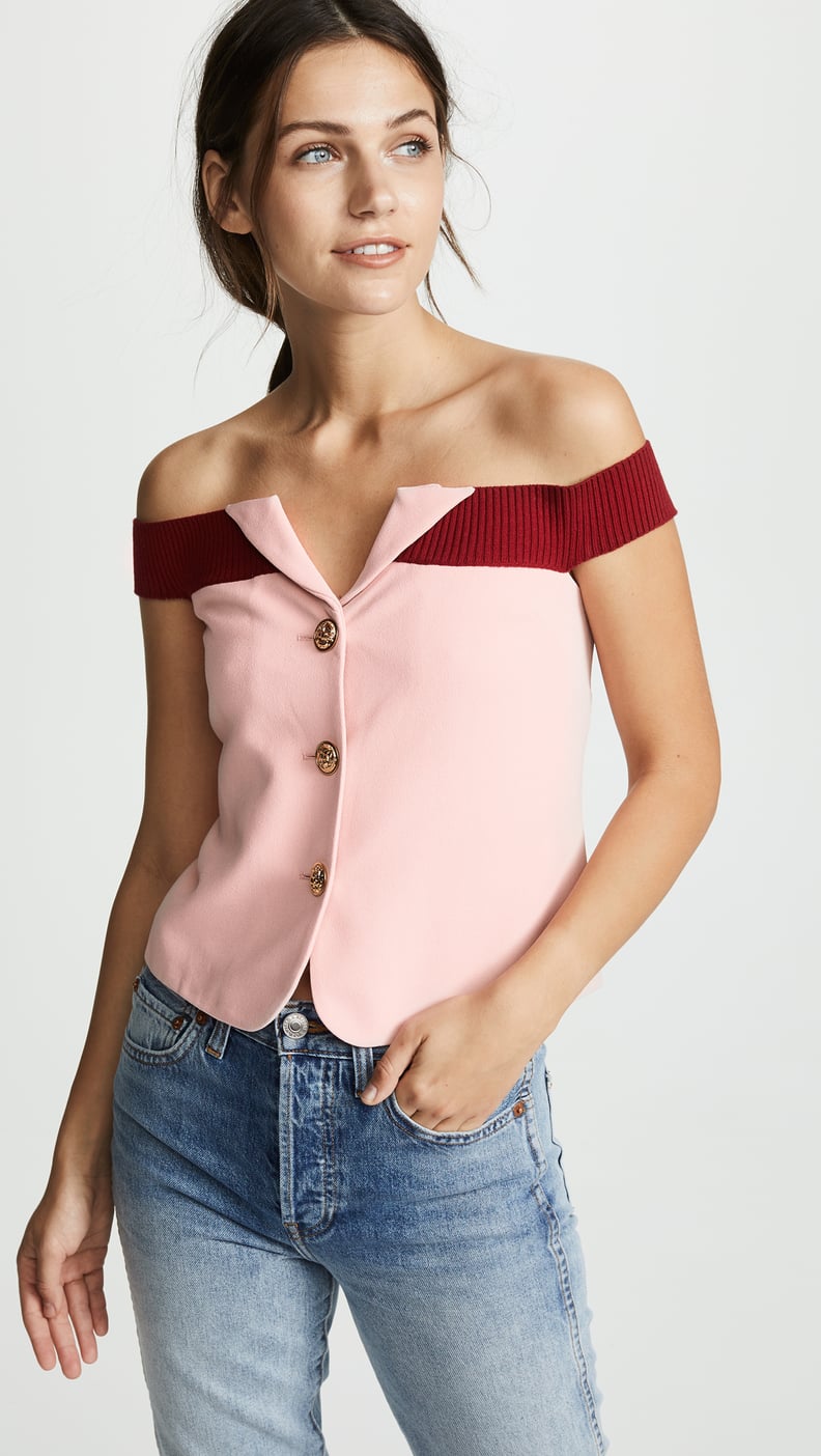 Laveer Off-Shoulder Bustier Top