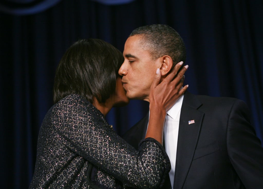 Barack And Michelle Obama Pda Popsugar Love And Sex 7014