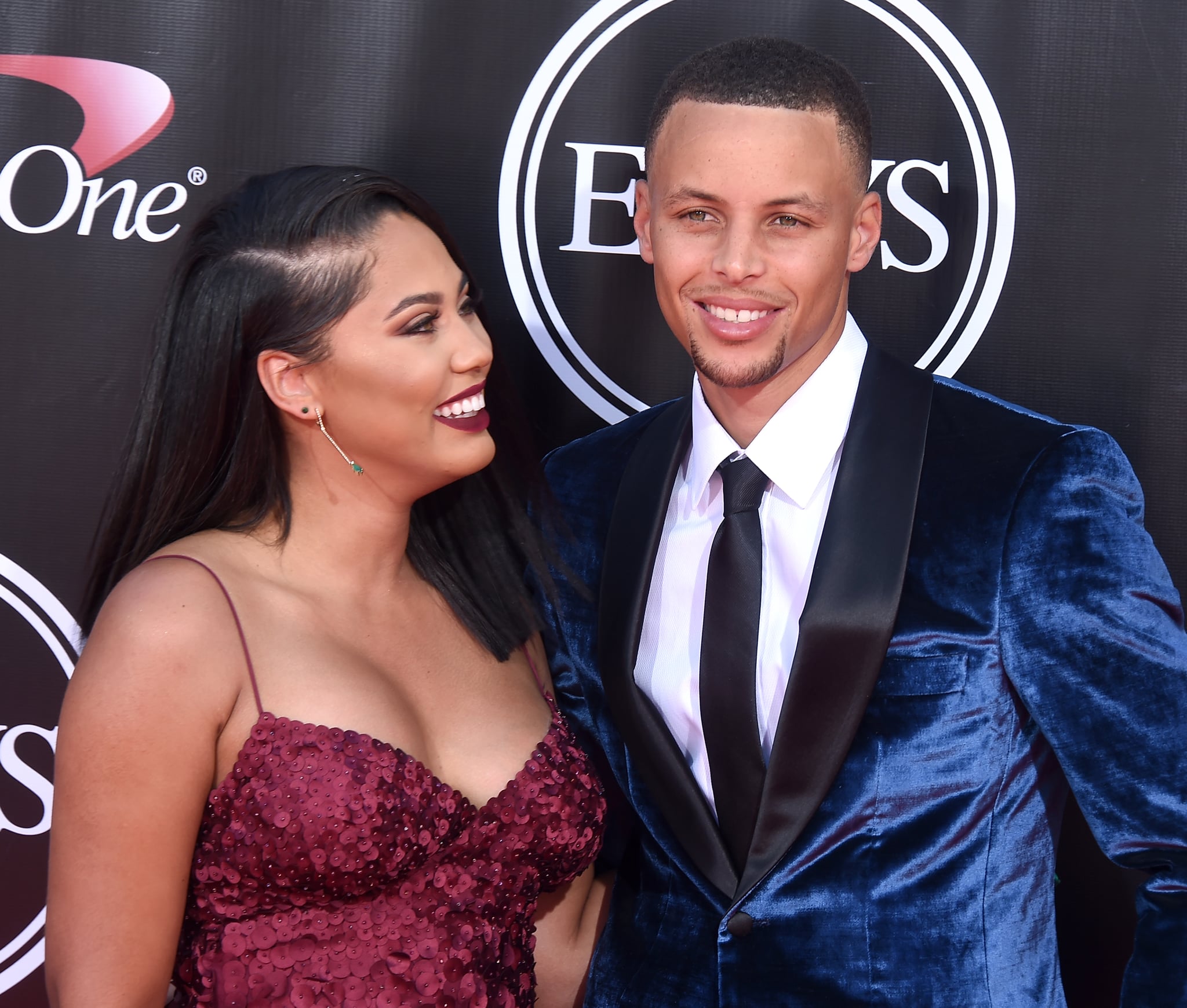 LOS ANGELES, CA - JULY 13:  NBA player Stephen Curry and wife Ayesha Curry arrive at The 2016 ESPYS at Microsoft theatre on July 13, 2016 in Los Angeles, California.  (Photo by Gregg DeGuire/WireImage)