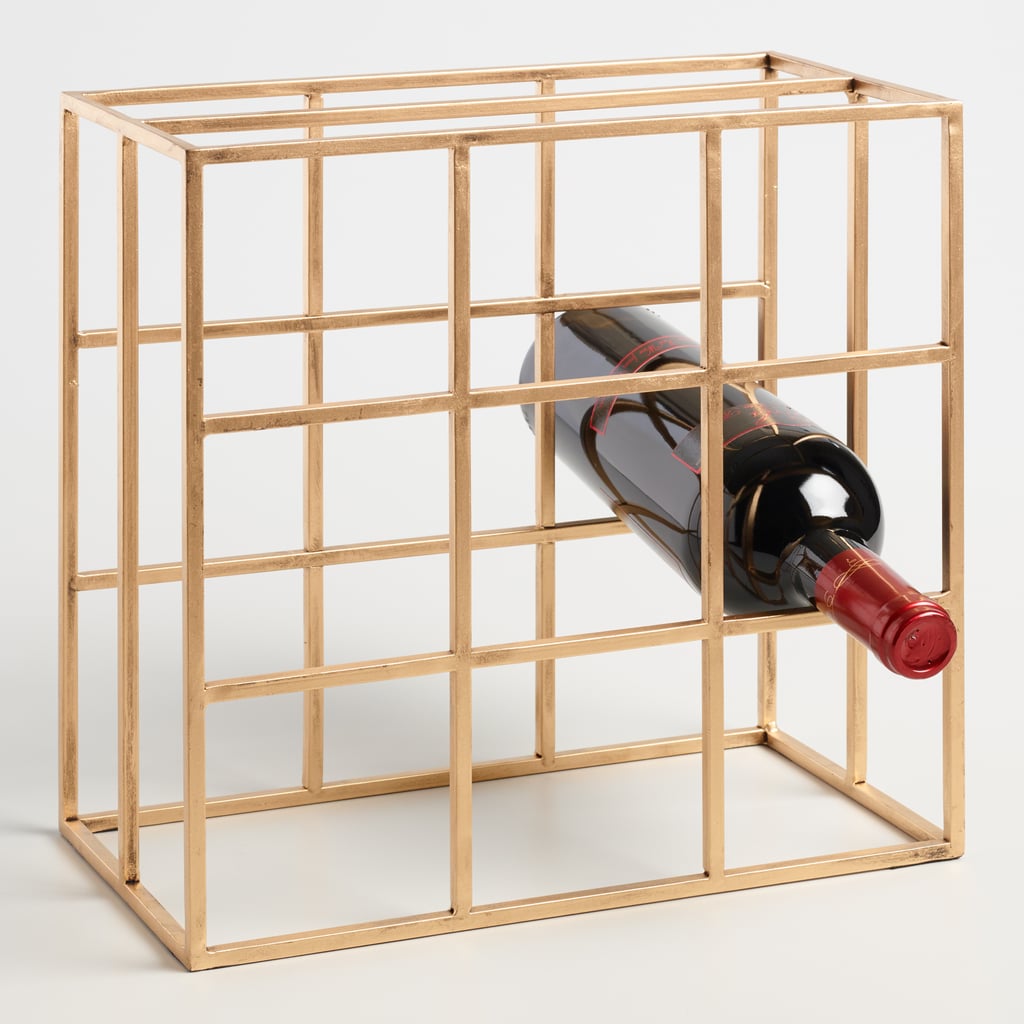 Gold Box Wine Rack (24) World Market September 2016 New Releases POPSUGAR Home Photo 9