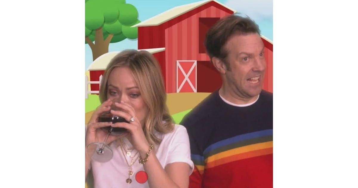 Olivia Wilde And Jason Sudeikis Timeout Music Video On Ellen Popsugar Family