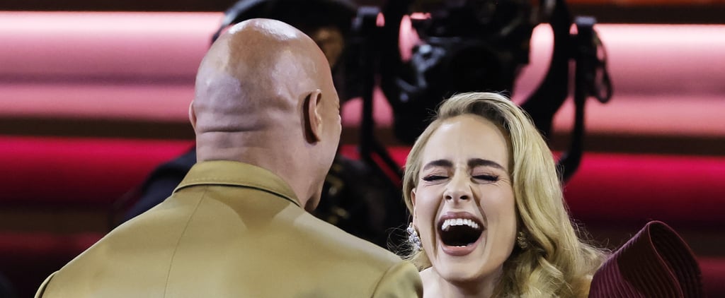 Adele and Dwayne The Rock Johnson at the Grammys 2023