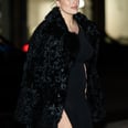 Ashley Graham Tempts the Cold in a Sultry Dress With a Sky-High Slit