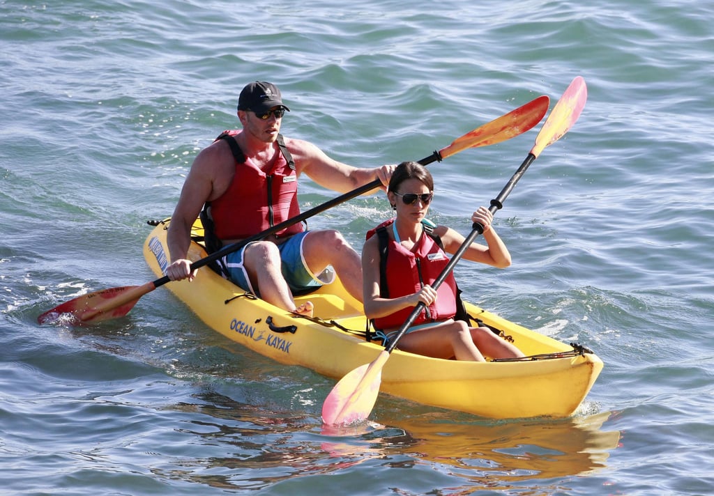 Ian Ziering and Erin Ludwig went kayaking in Newport Beach after tying the knot there in May 2010.