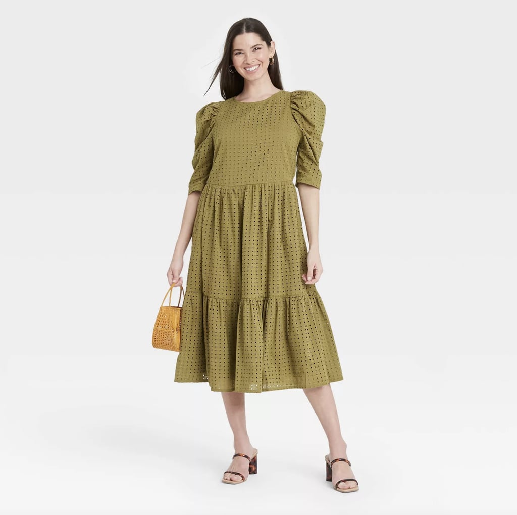 A New Day Elbow Sleeve Eyelet Dress Trust Me You ll Want to Go