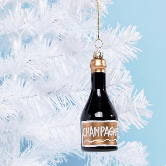 Champagne Bottle Christmas Ornament