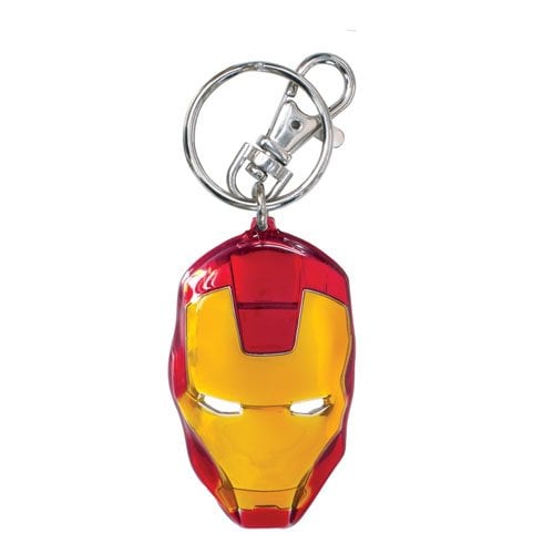 Marvel Iron Man Classic Face Color Pewter Keyring
