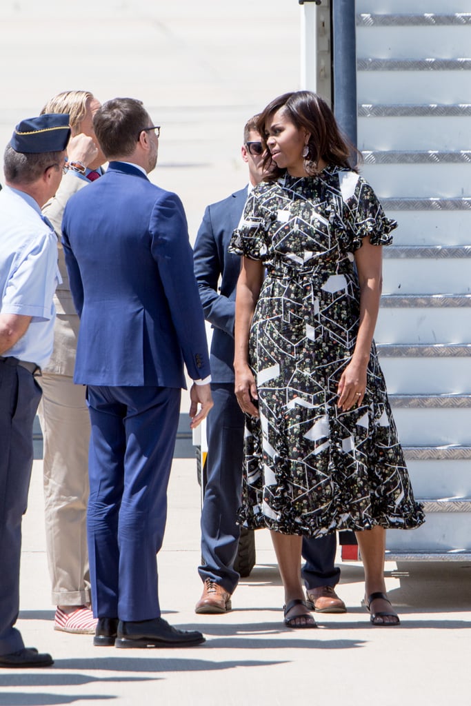 Michelle Obama's Floral Dress in Spain July 2016