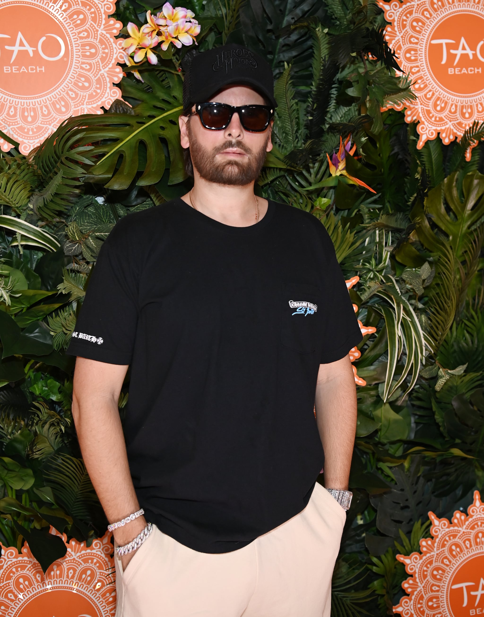 LAS VEGAS, NEVADA - APRIL 02: TV personality Scott Disick arrives at the opening of the Tao Beach Dayclub at The Venetian® Resort Las Vegas on April 2, 2022 in Las Vegas, Nevada.  (Photo by Denise Truscello/Getty Images for Tao Beach Dayclub)