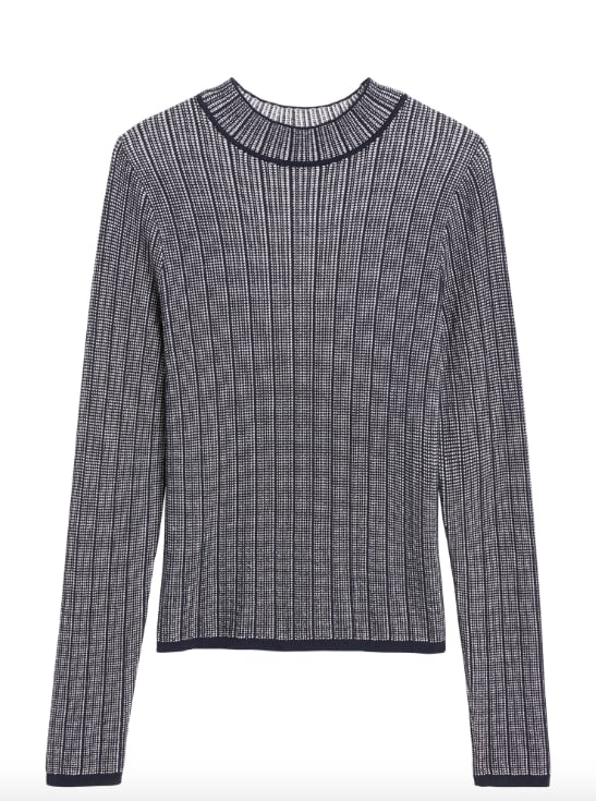 Cropped Textured Sweater Top
