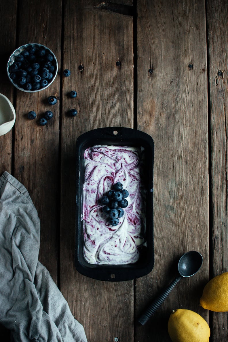 No-Churn Blueberry Ice Cream