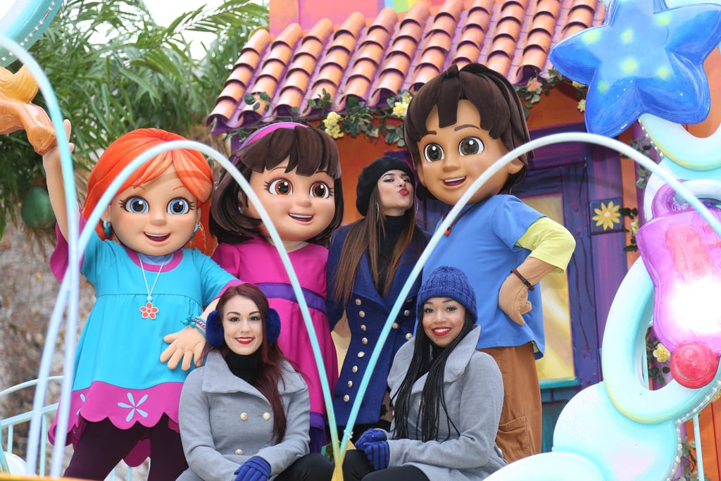 Becky G hitched a ride on Nickelodeon's Dora and Friends: Into The City float.