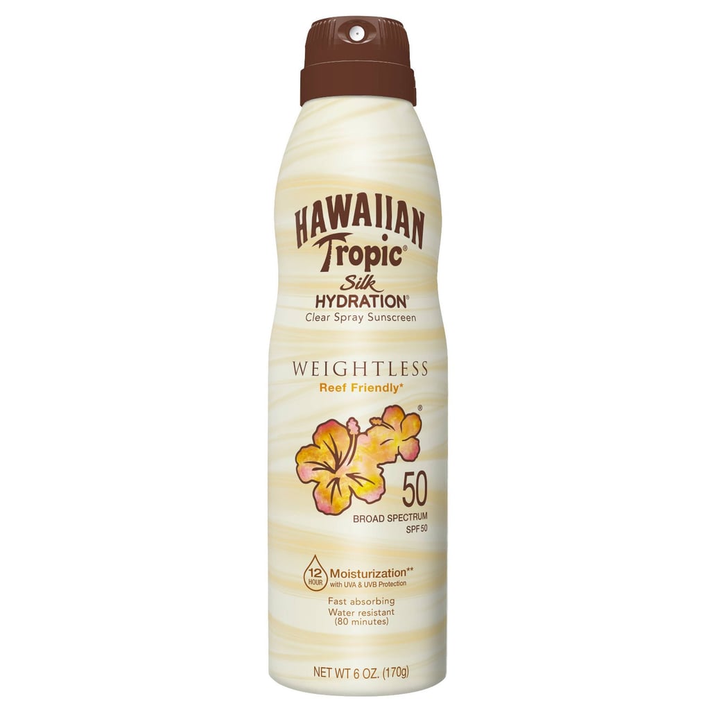 Hydrating Body Sunscreen: Hawaiian Tropic Silk Hydration Weightless Sunscreen Spray SPF 50