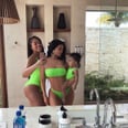 Kylie Jenner Wore Matching Neon Green Swimsuits With Stormi, and We're Squealing!