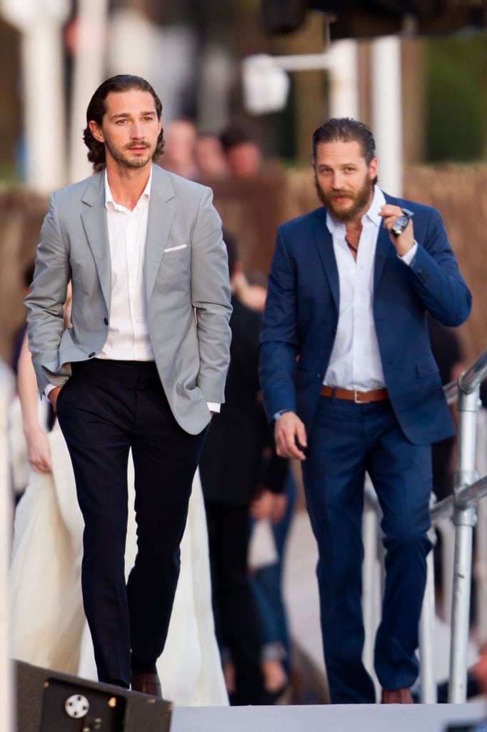 With Shia LaBeouf in Cannes in 2012.