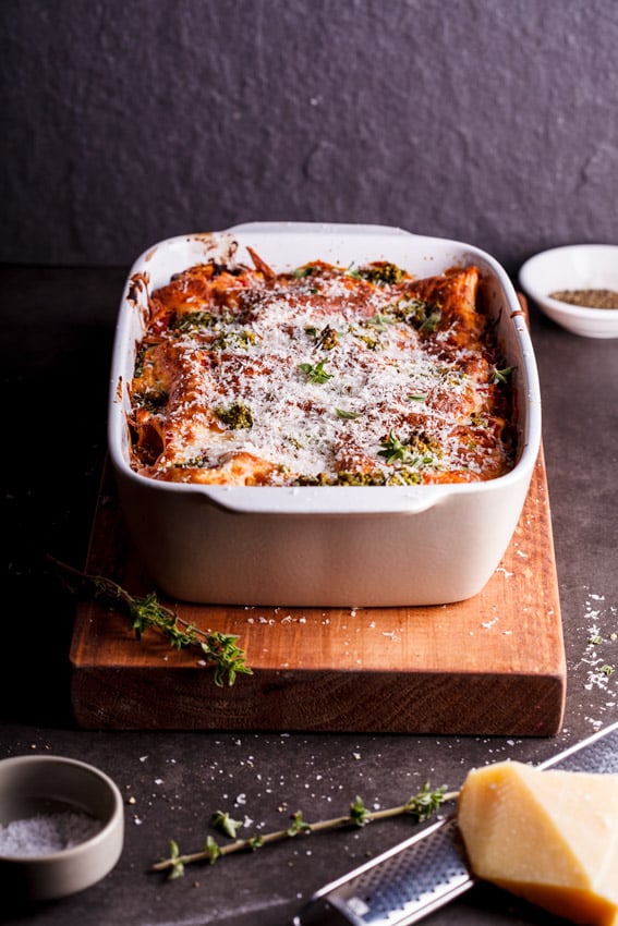 Vegetarian Lasagna With Basil and Ricotta