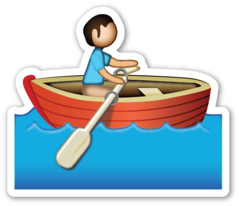Oh no! The captain of this boat is faceless.