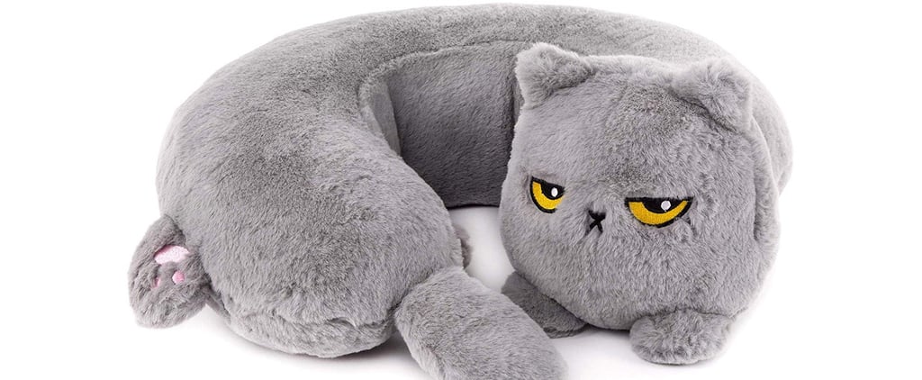 Heated Grumpy Cat Neck Pillow