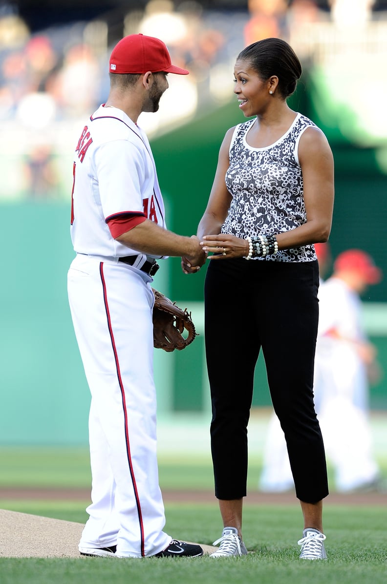 When She Made a Point Not to Forget Her Kicks on Game Day