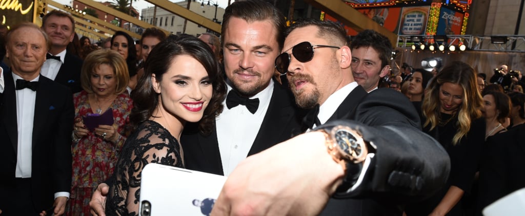 Leonardo DiCaprio and Tom Hardy at the Oscars 2016