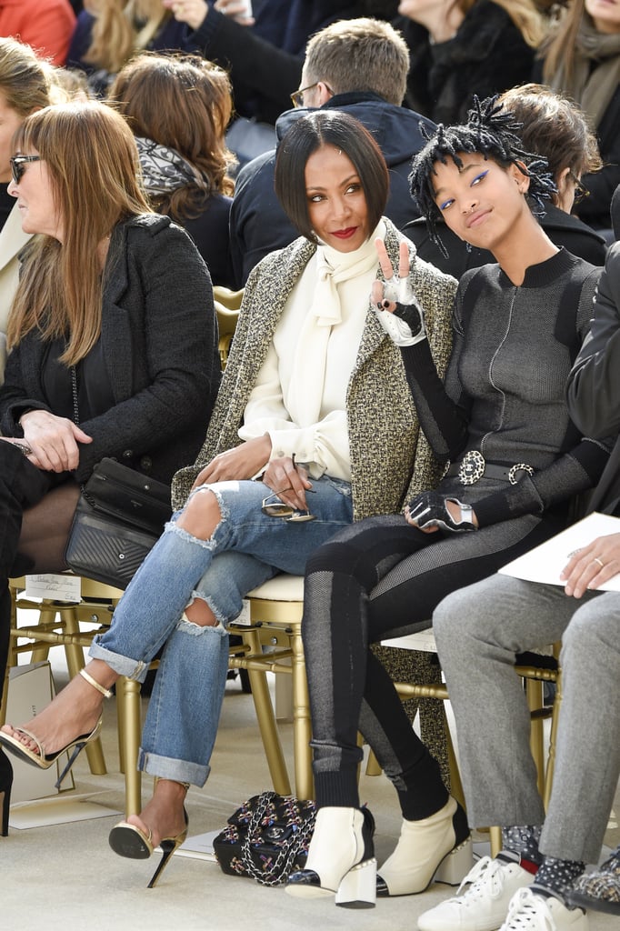 Willow Smith and Jada Pinkett Smith at PFW March 2016