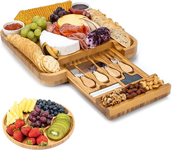 Home Deals: Smirly Bamboo Cheese Board and Knife Set
