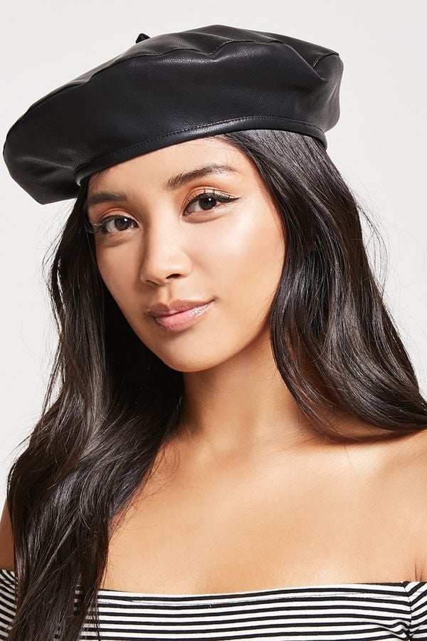 Forever 21 Faux Leather Beret