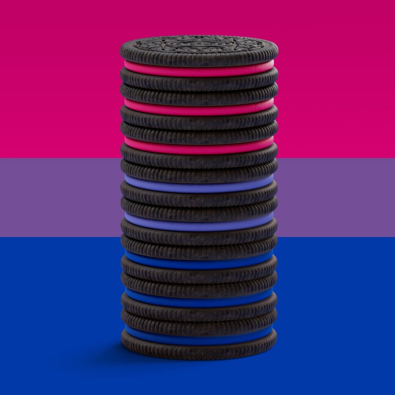 Oreo Bi+ Pride Flag Cookie Arrangement