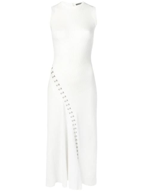 Alexander McQueen Ribbed-Knit Midi Dress