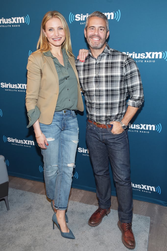 Cameron Diaz Wears Distressed Boyfriend Jeans