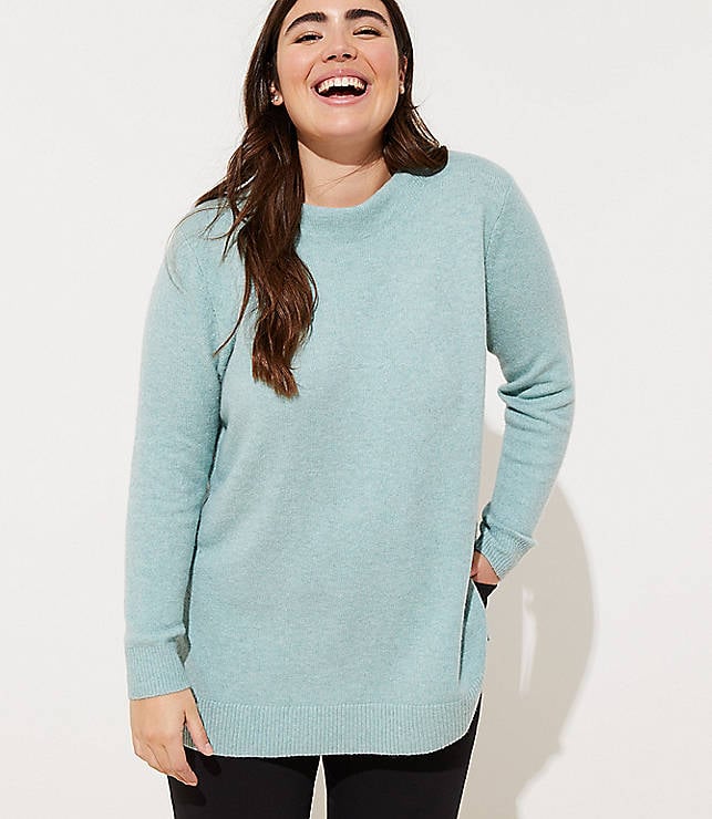 Loft Plus Mock Neck Tunic Sweater