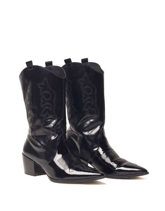 Vicson Juana Boots in Black