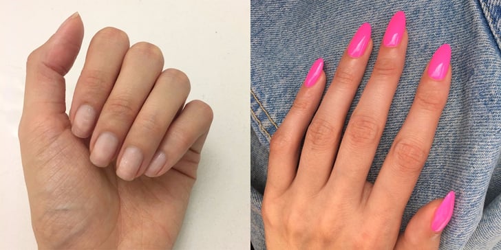 1. Gel Nail Designs for Growing Out Nails - wide 4