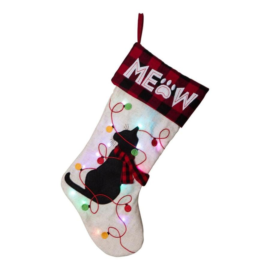 Glitzhome 21-in Multiple Colors Christmas Stocking