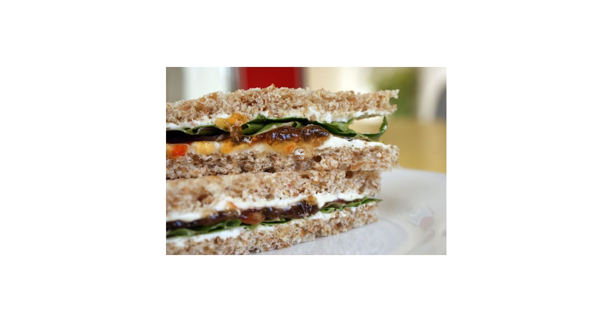 Cream Cheese and Pepper Jelly Sandwich