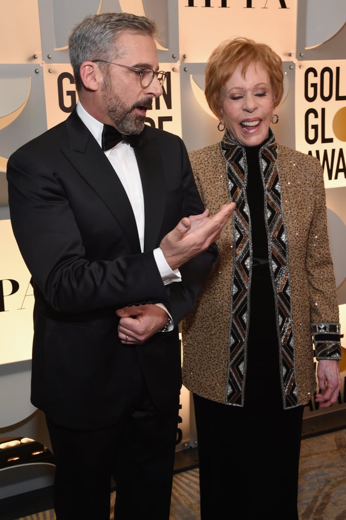 Pictured: Steve Carell and Carol Burnett