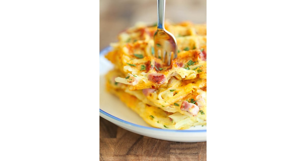 Ham And Cheese Hash Brown Waffles Brunch Faceoff The 50 Best Pancake French Toast And Waffle Recipes Popsugar Food Photo 49