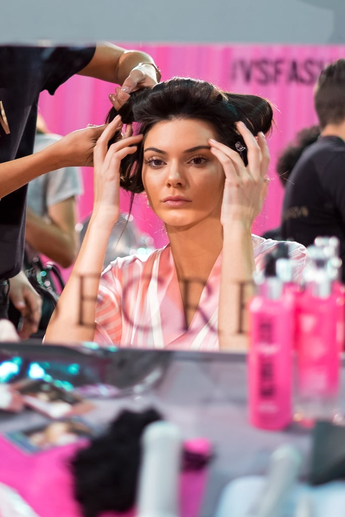 How do you feel about glitter? When it comes to party makeup.
KJ: I love glitter!
How do you wear it?
KJ: I'm more of a shimmer-on-the-cheek kind of girl. I don't like too much on the eye, but a nice amount on the eye is always good.