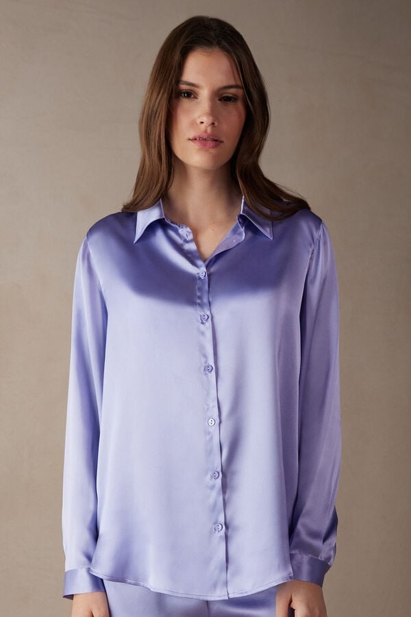 Intimissimi Long Sleeve Silk Shirt