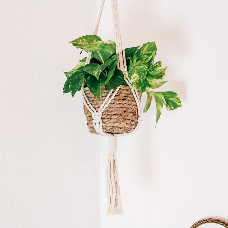 Sitos Handmade Natural Plant Hanger Macrame Pot Holder Hanging Planter