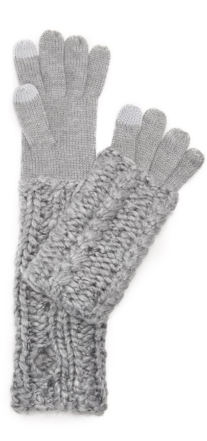 Rebecca Minkoff Hand Knit Cable Texting Muffler Gloves ($58)