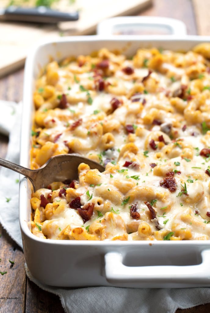 Chicken, Bacon, and Pumpkin Pasta Bake | Fall Chicken Recipes