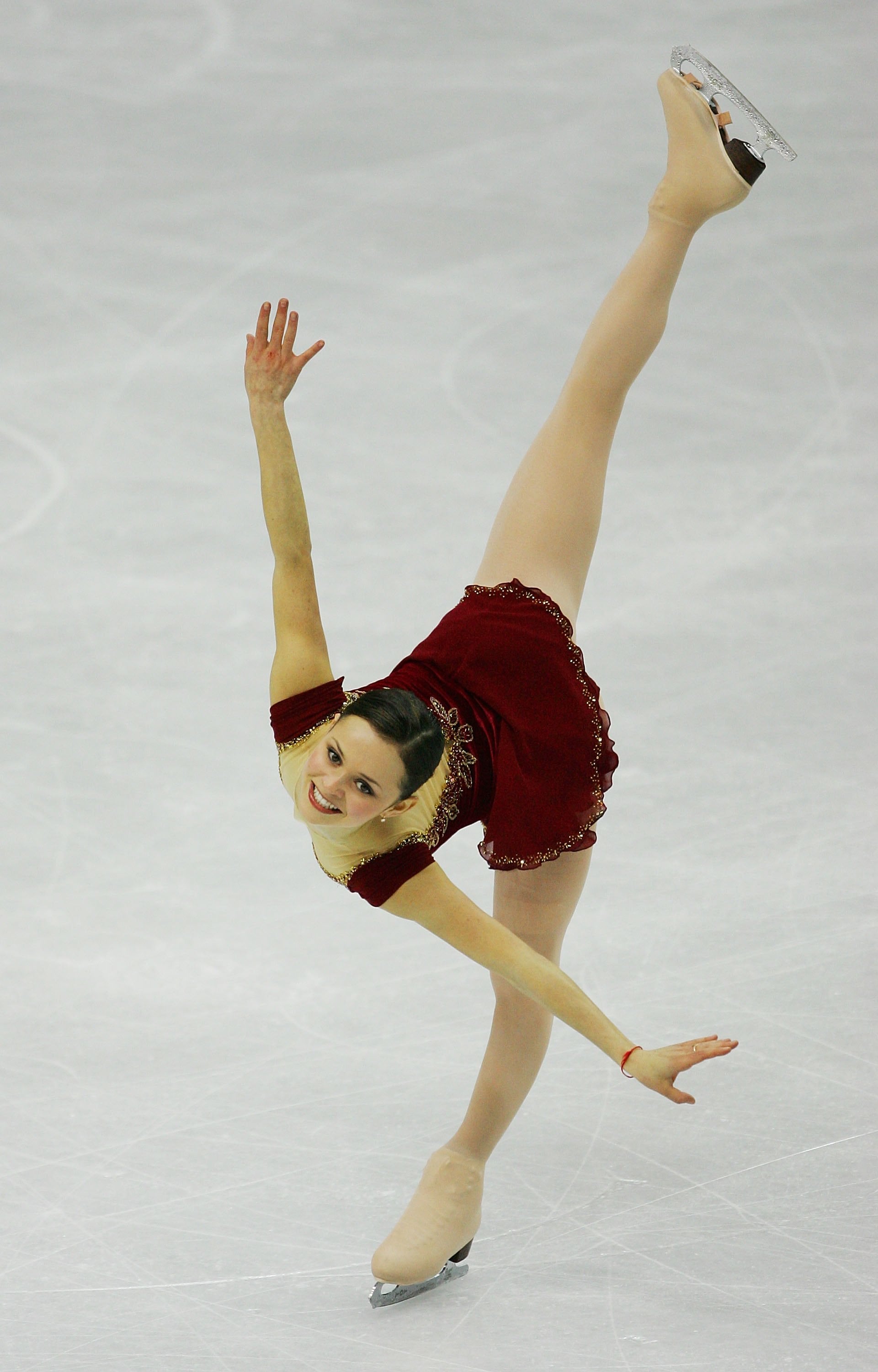 TURIN, ITALY - FEBRUARY 23:  Sasha Cohen of the United States performs during the women's Free Skating program of figure skating during Day 13 of the Turin 2006 Winter Olympic Games on February 23, 2006 at Palavela in Turin, Italy.  (Photo by Al Bello/Getty Images)