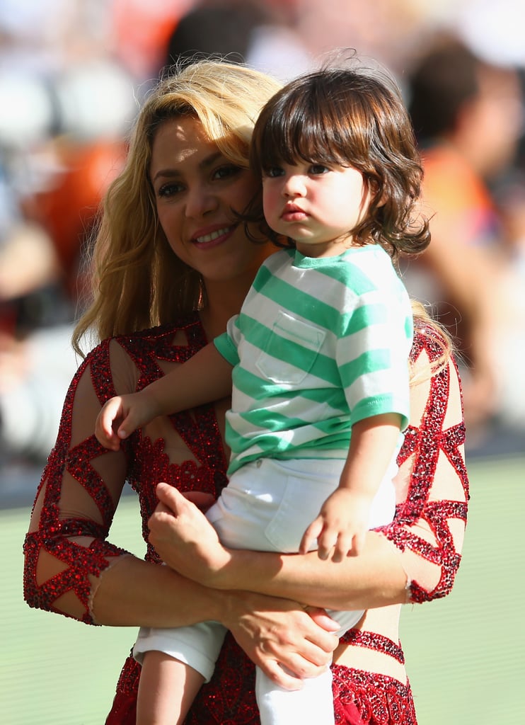 Shakira and her son shared a sweet moment on the field.