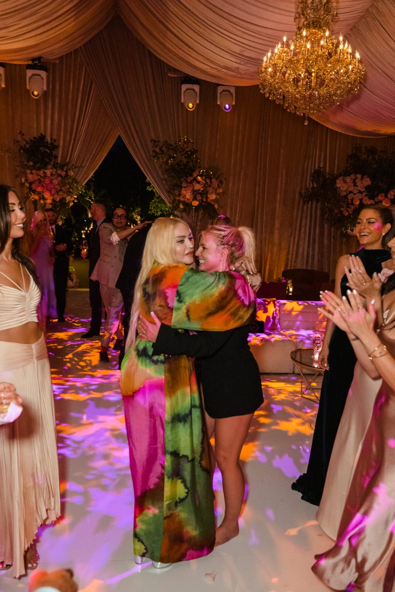 Britney Spears and Madonna at Spears's Wedding to Sam Asghari